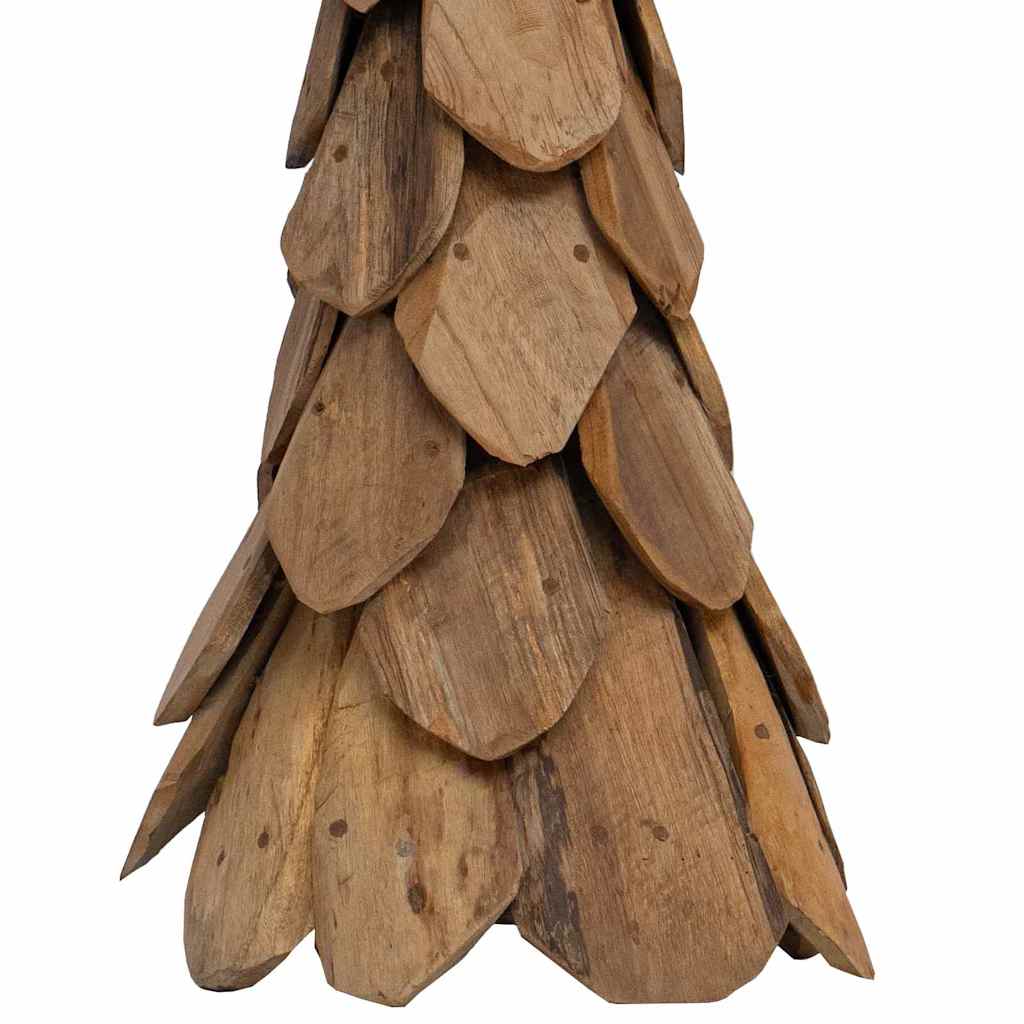 Juletræ med stativ Brun 111 cm Massivt teaktræ