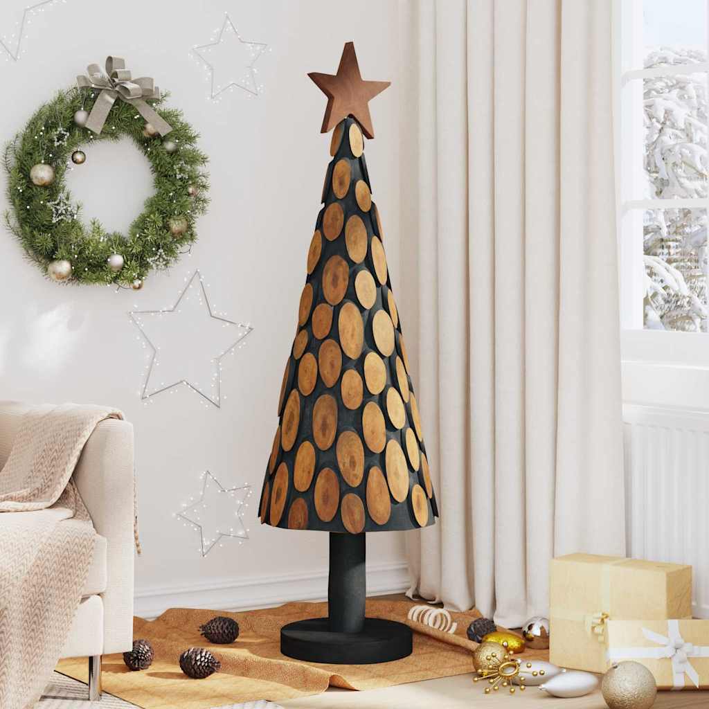 Juletræ med stativ Brun 149 cm Massivt teaktræ