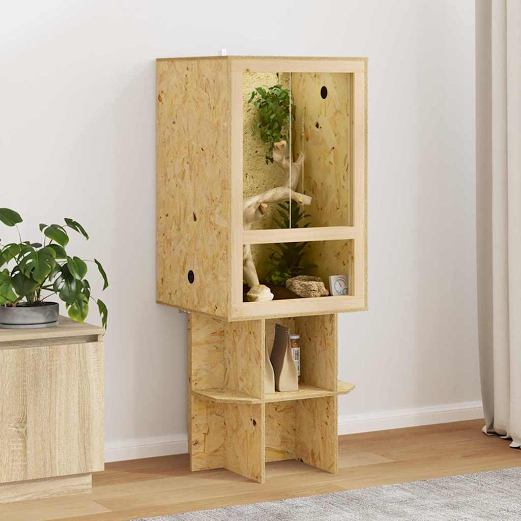 Terrarium Brun 50 x 50 x 130 cm OSB