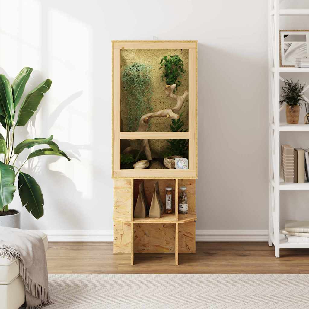 Terrarium Brun 50 x 50 x 130 cm OSB