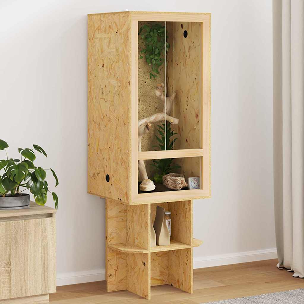 Terrarium Brun 50 x 50 x 150 cm OSB