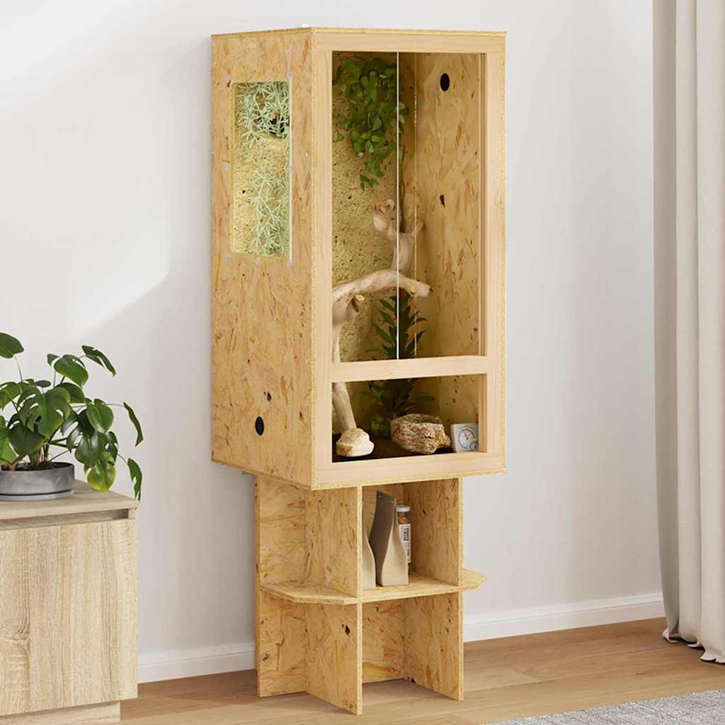 Terrarium Brun 50 x 50 x 150 cm OSB