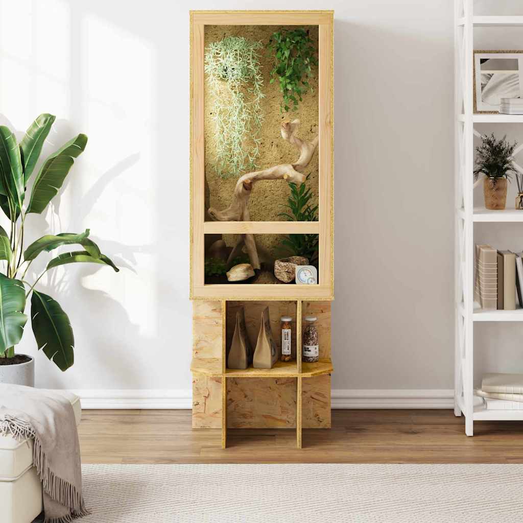 Terrarium Brun 50 x 50 x 150 cm OSB
