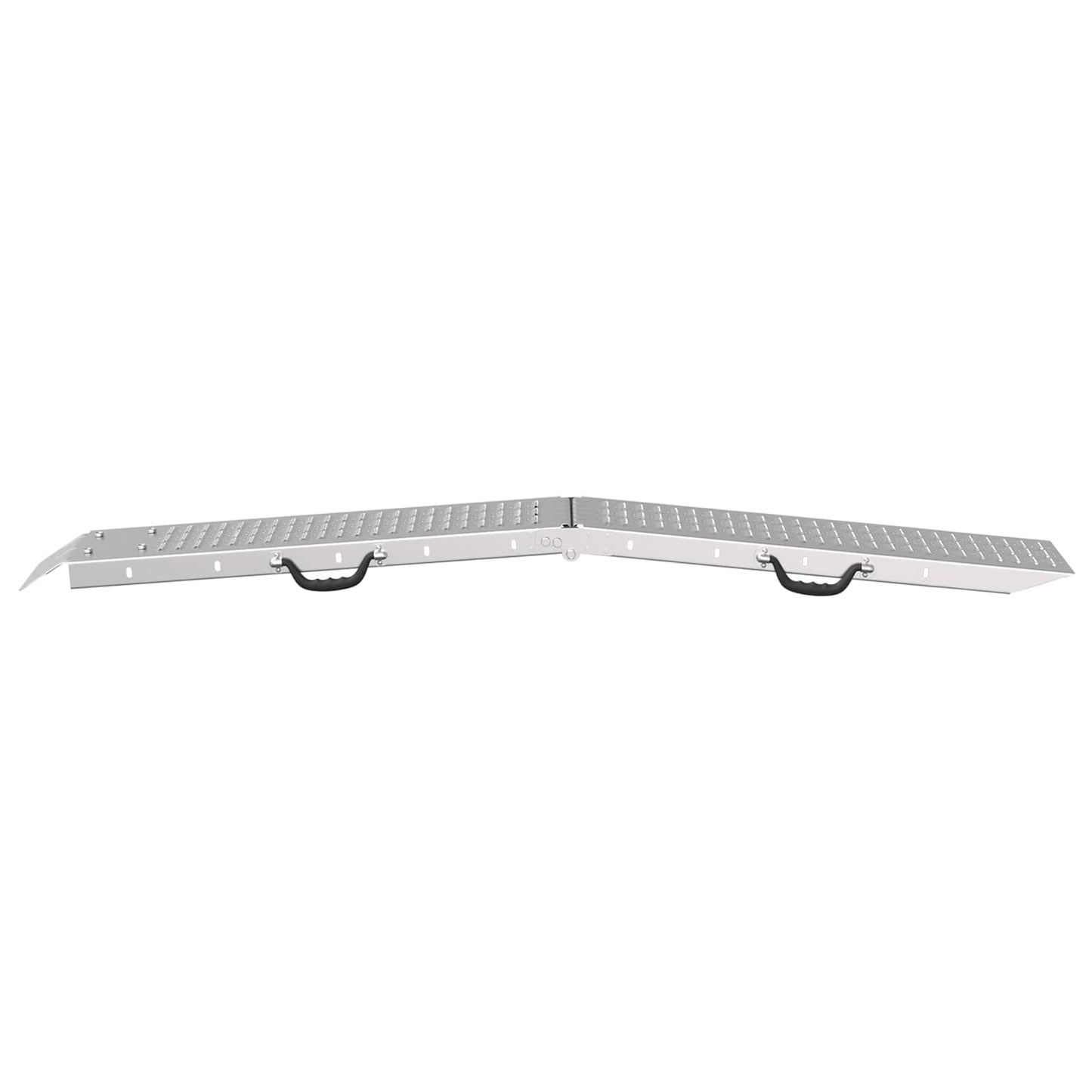 Foldbar rampe 200kg pr. rampe 2 stk. Sølv 200 kg per stk