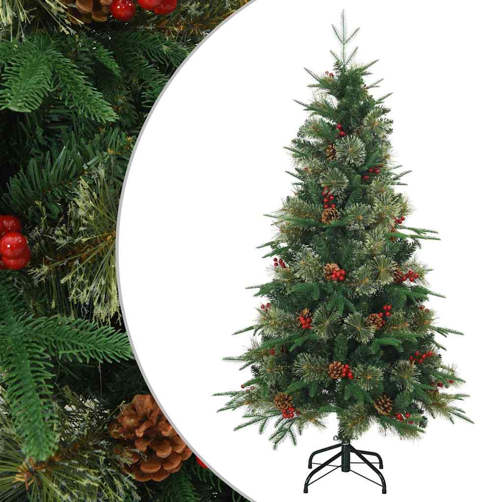 Kunstigt Hinged Juletræ Grøn 120 cm PVC, PE og Stål
