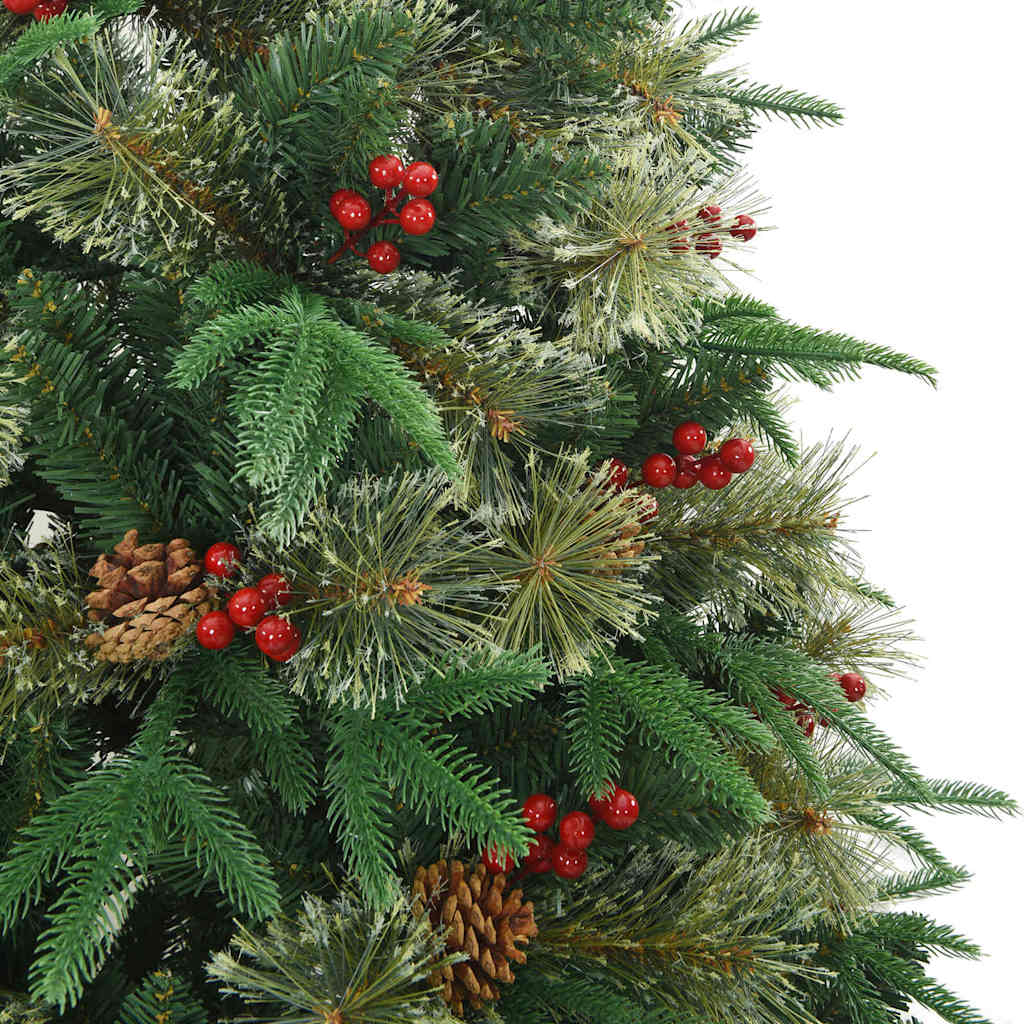 Kunstigt Hinged Juletræ Grøn 180 cm PVC, PE og Stål