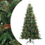 Kunstigt Hinged Juletræ Grøn 180 cm PVC, PE og Stål