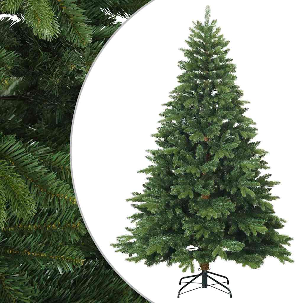 Kunstigt Hinged Juletræ med stativ Grøn 180 cm PVC, PE og stål