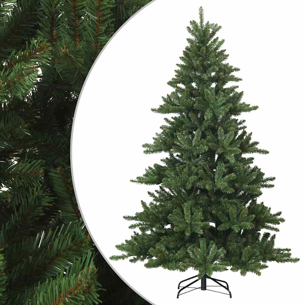 Kunstigt Hinged Juletræ Grøn 210 cm PVC, stål