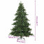 Kunstigt Hinged Juletræ Grøn 210 cm PVC, stål