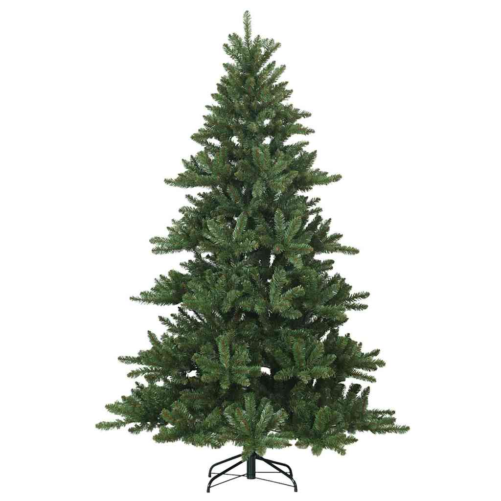Kunstigt Hinged Juletræ Grøn 240 cm PVC, stål
