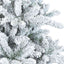 Kunstigt bøjelig juletræ snefløjtet Hvid 240 cm PVC, stål