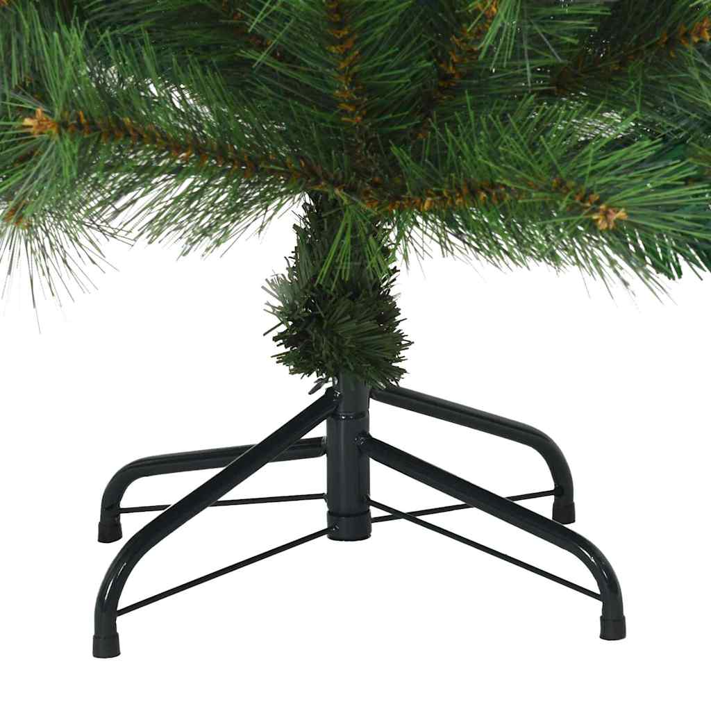 Kunstigt Hinged Juletræ Grøn 120 cm PVC, stål
