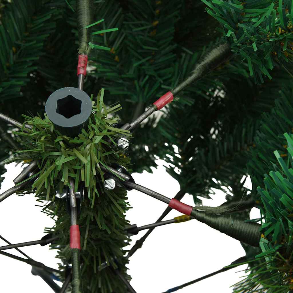 Kunstigt Hinged Juletræ Grøn 120 cm PVC, stål