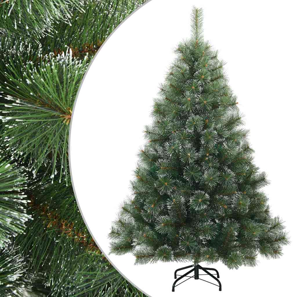 Kunstigt bøjelig juletræ snefløjtet Grøn 120 cm PVC, stål