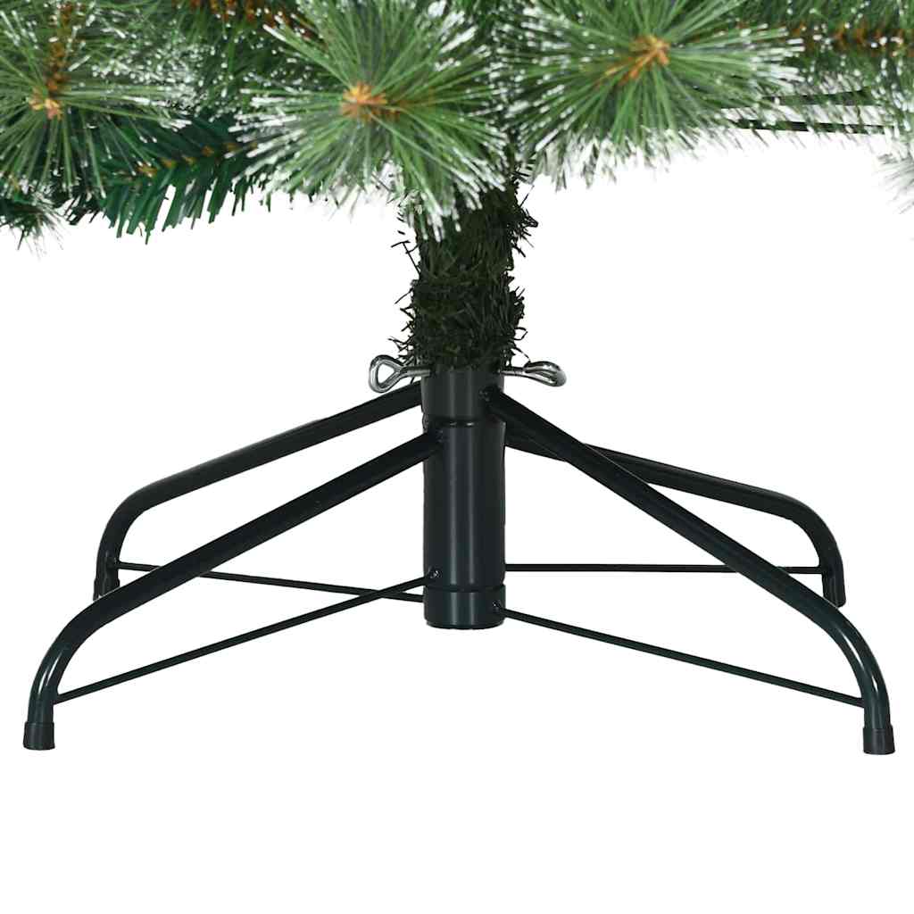 Kunstigt bøjelig juletræ snefløjtet Grøn 150 cm PVC, stål