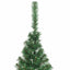 Kunstig Forbelyst Juletræ med 300 LED'er Grøn 240 cm PVC