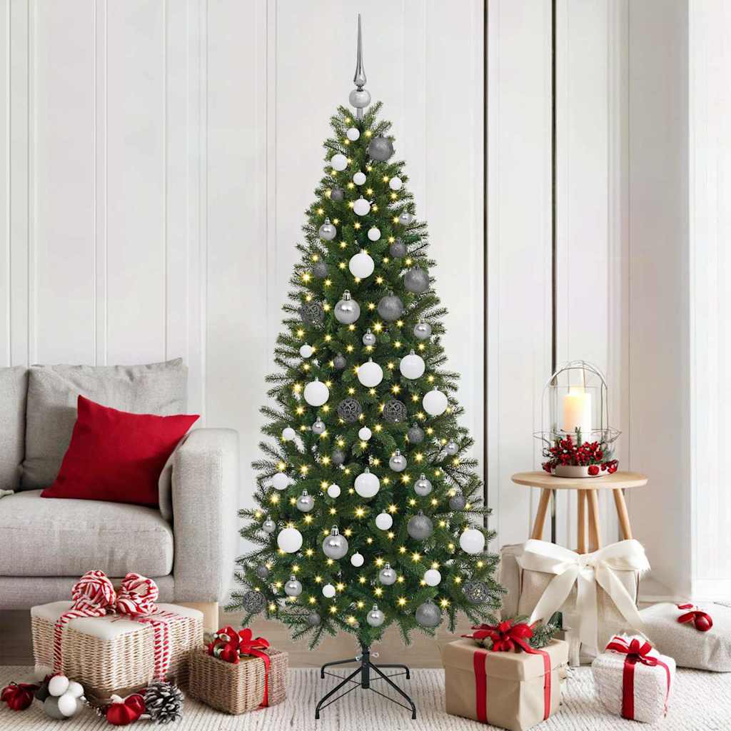 Kunstigt juletræ Grøn 180 cm PE og PVC