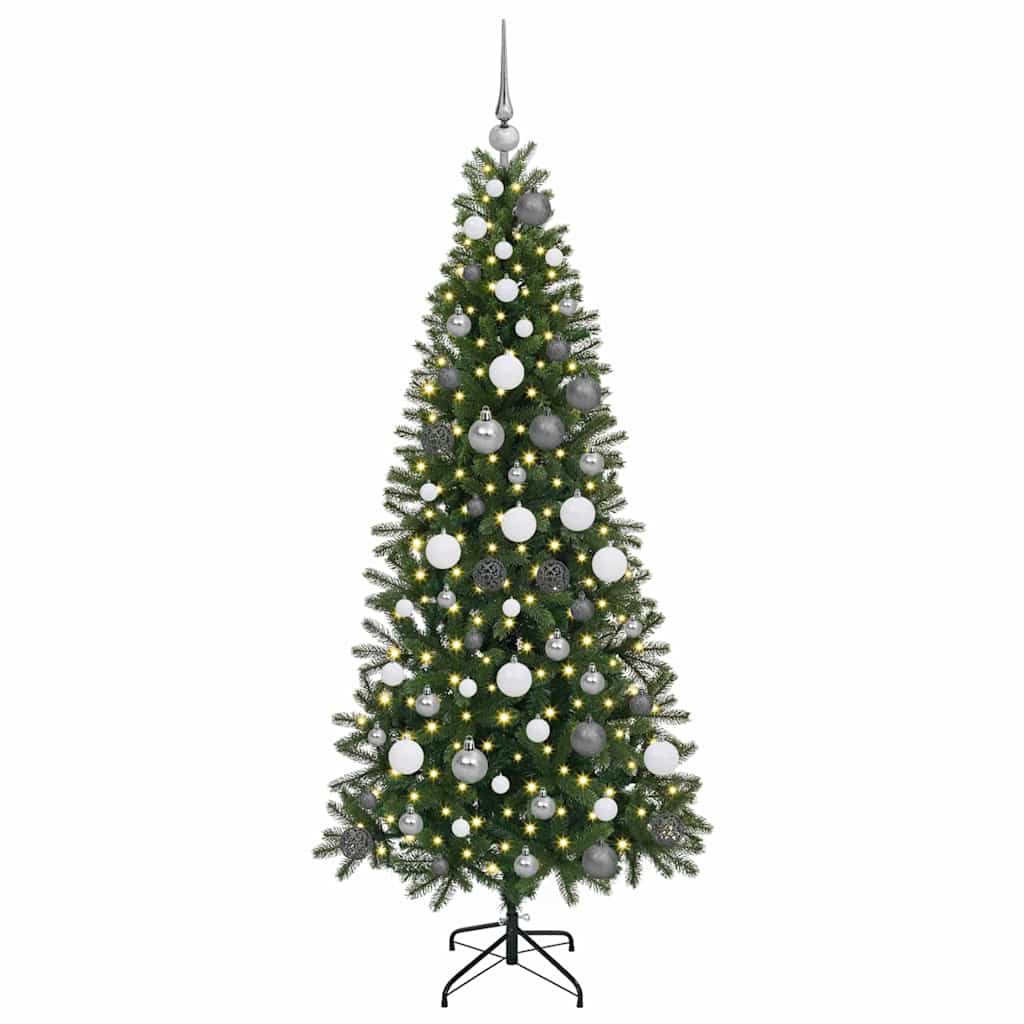 Kunstigt juletræ Grøn 180 cm PE og PVC