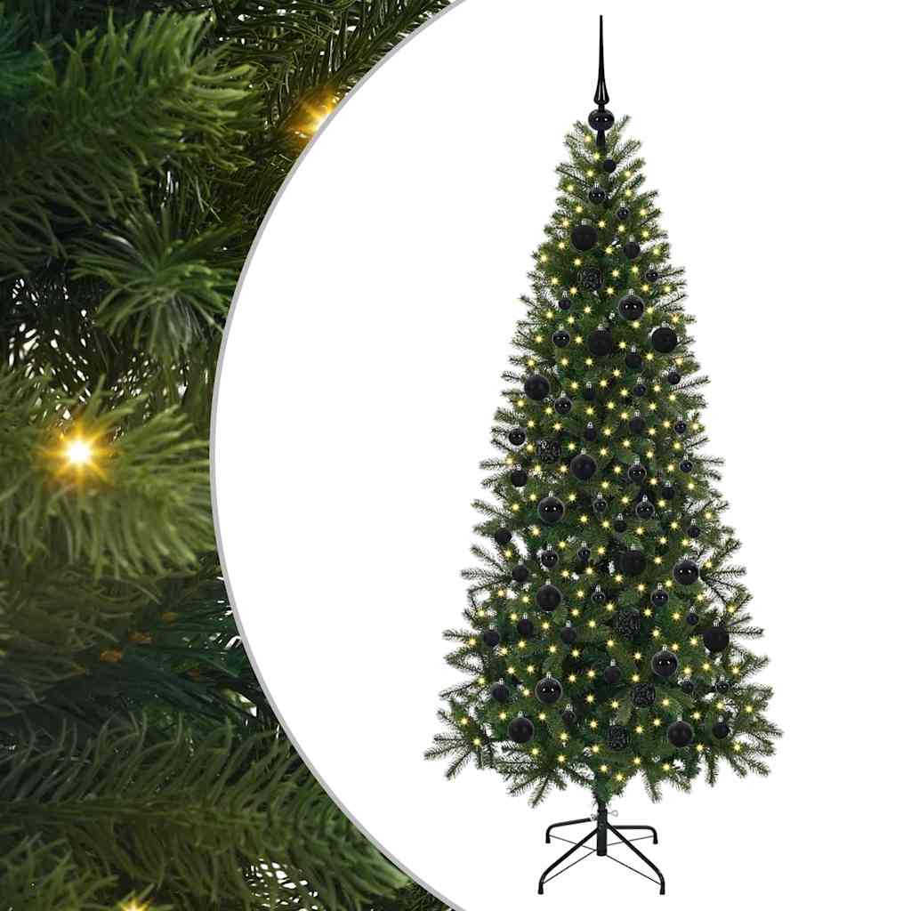 Kunstigt juletræ Grøn 180 cm PE og PVC