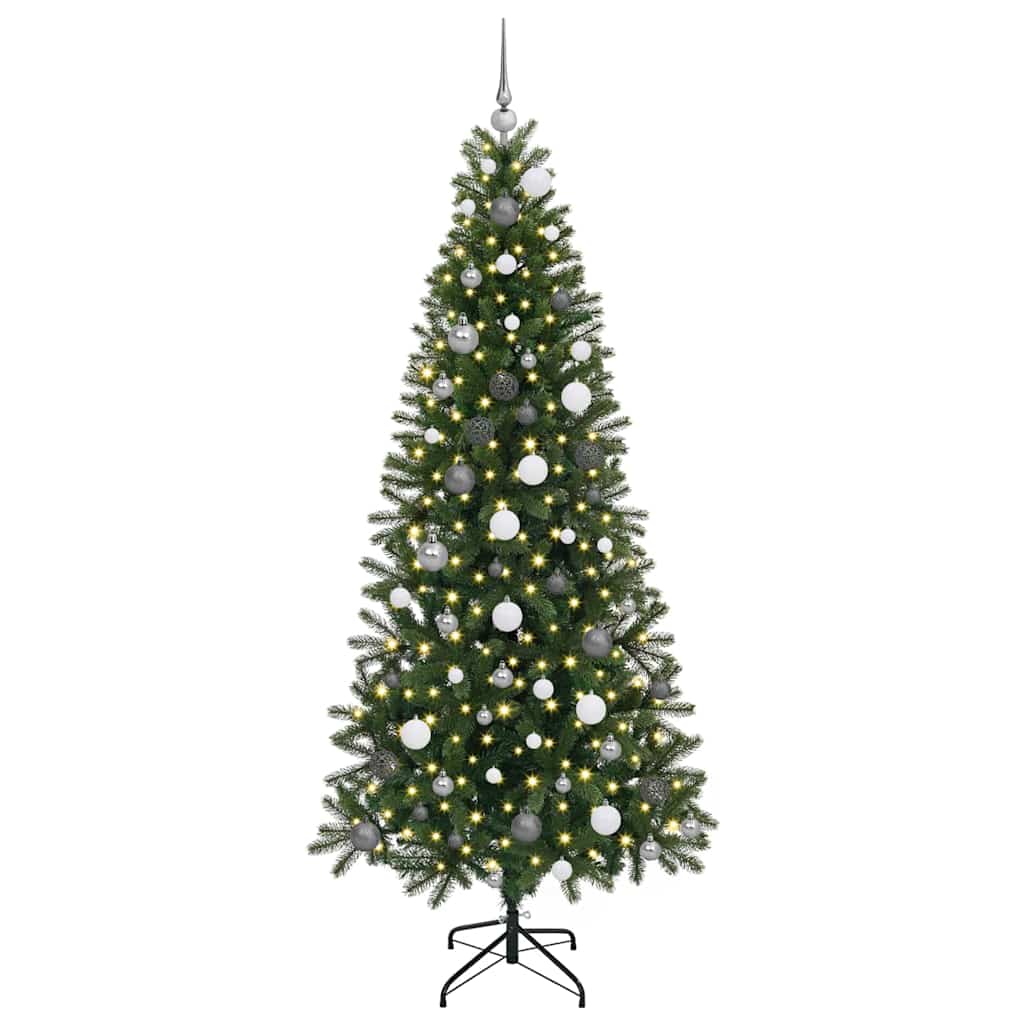 Kunstigt juletræ Grøn 210 cm PE og PVC
