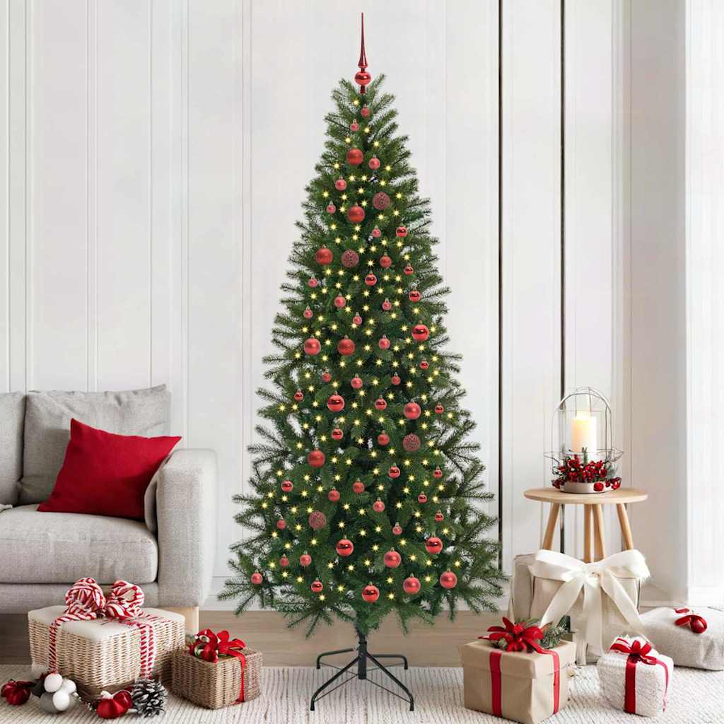 Kunstigt juletræ Grøn 210 cm PE og PVC