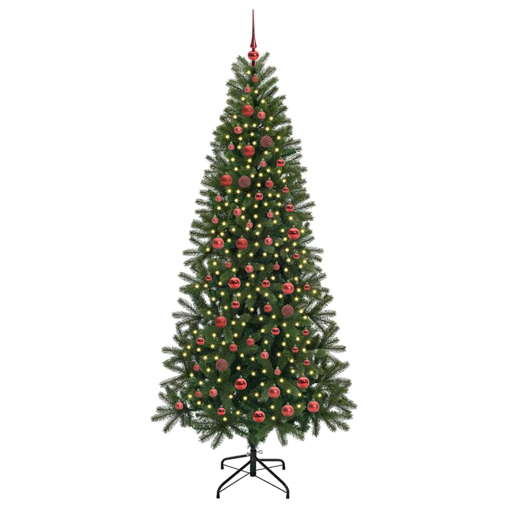 Kunstigt juletræ Grøn 210 cm PE og PVC