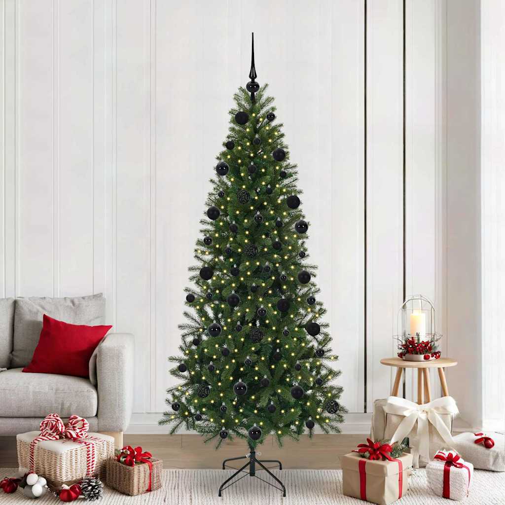 Kunstigt juletræ Grøn 210 cm PE og PVC