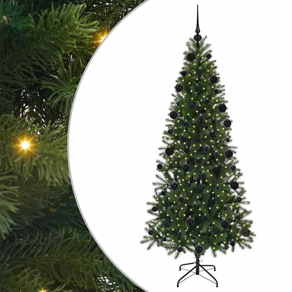 Kunstigt juletræ Grøn 210 cm PE og PVC