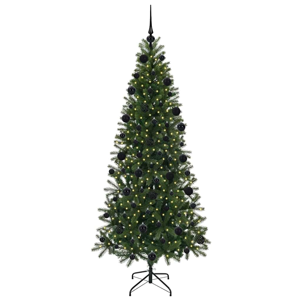 Kunstigt juletræ Grøn 210 cm PE og PVC