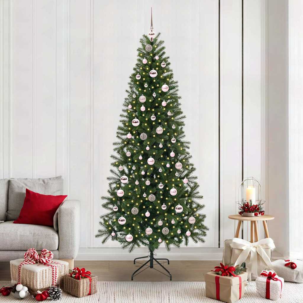 Kunstigt juletræ Grøn 210 cm PE og PVC