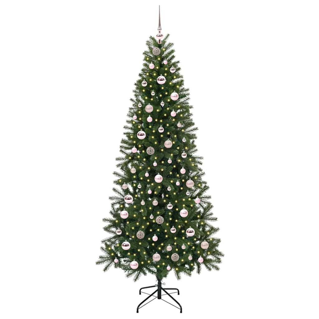 Kunstigt juletræ Grøn 210 cm PE og PVC
