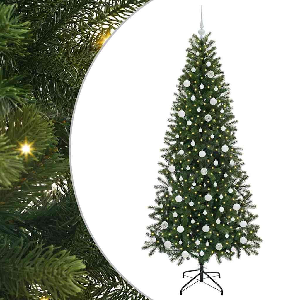 Kunstigt juletræ Grøn 210 cm PE og PVC