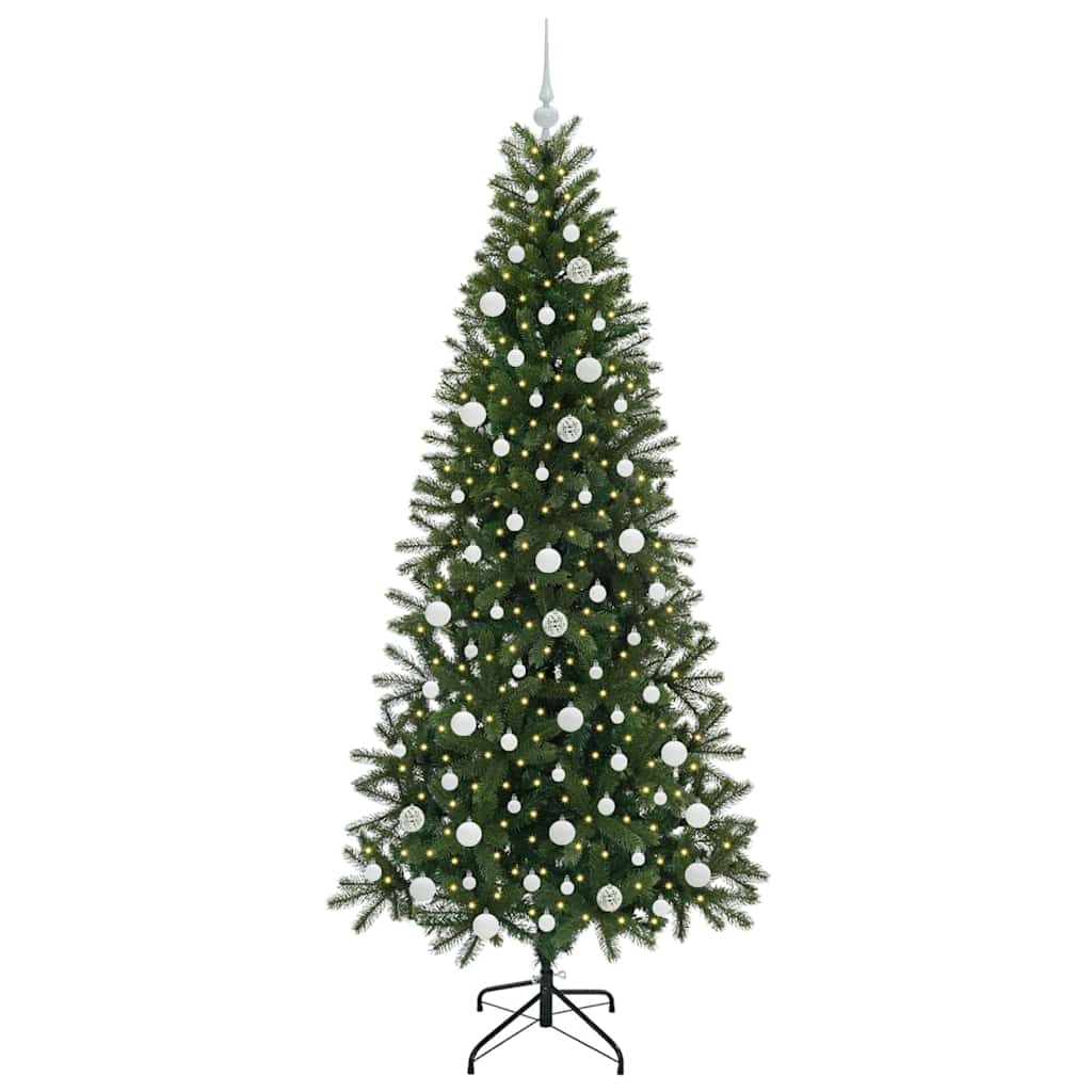 Kunstigt juletræ Grøn 210 cm PE og PVC