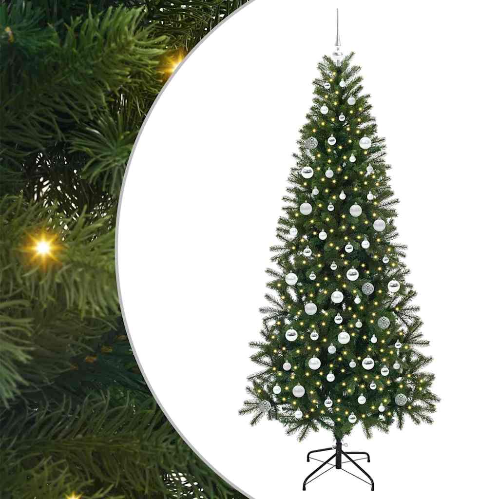 Kunstigt juletræ Grøn 210 cm PE og PVC