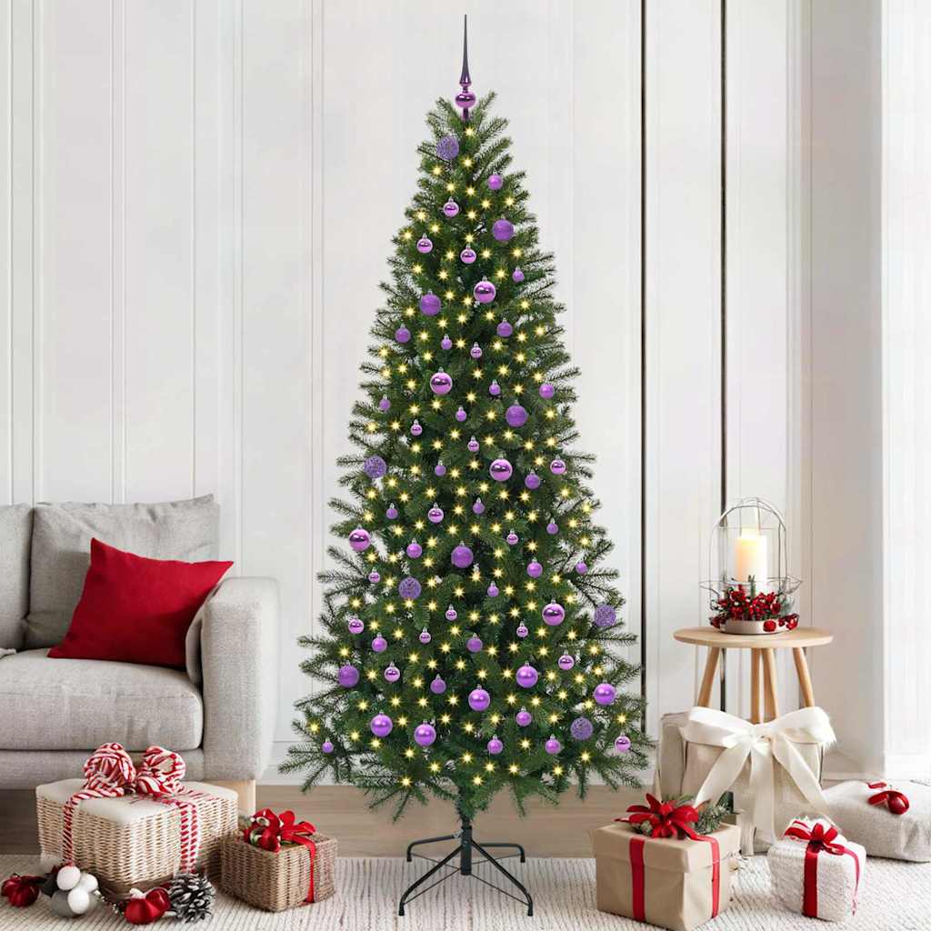 Kunstigt juletræ Grøn 210 cm PE og PVC