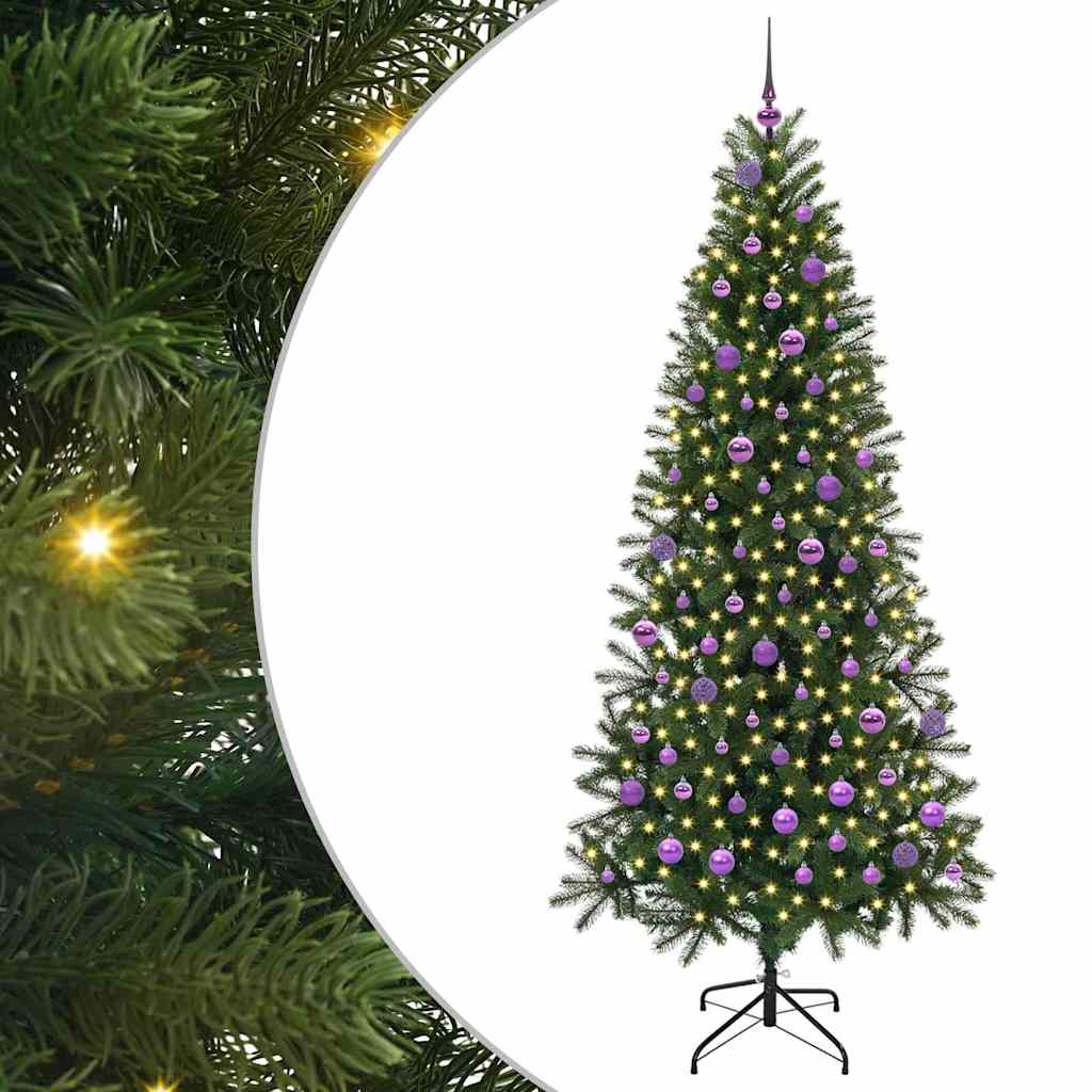 Kunstigt juletræ Grøn 210 cm PE og PVC
