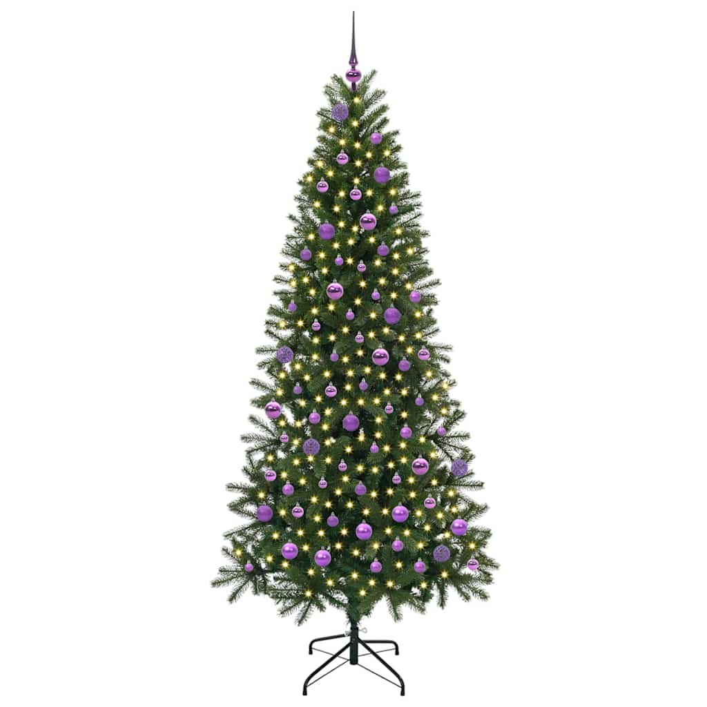 Kunstigt juletræ Grøn 210 cm PE og PVC