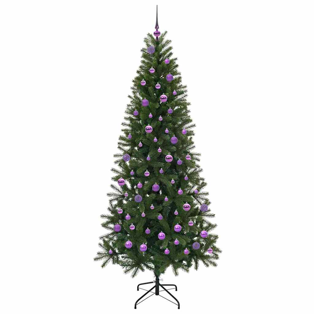 Kunstigt juletræ Grøn 210 cm PE og PVC