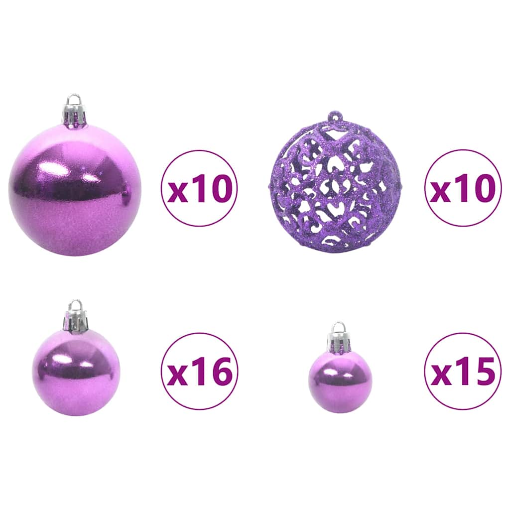 Kunstigt juletræ Grøn 210 cm PE og PVC