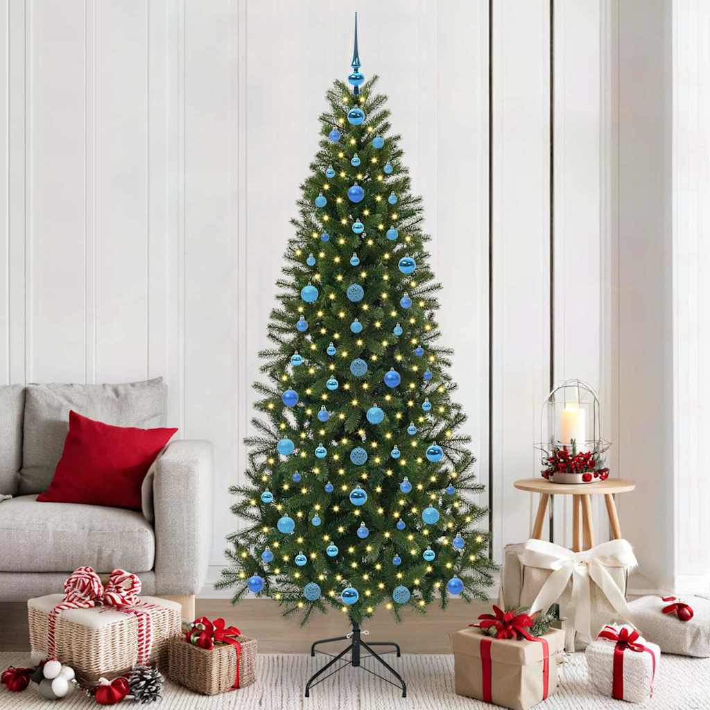 Kunstigt juletræ Grøn 210 cm PE og PVC