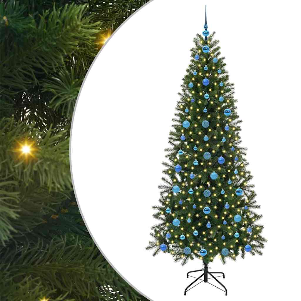 Kunstigt juletræ Grøn 210 cm PE og PVC