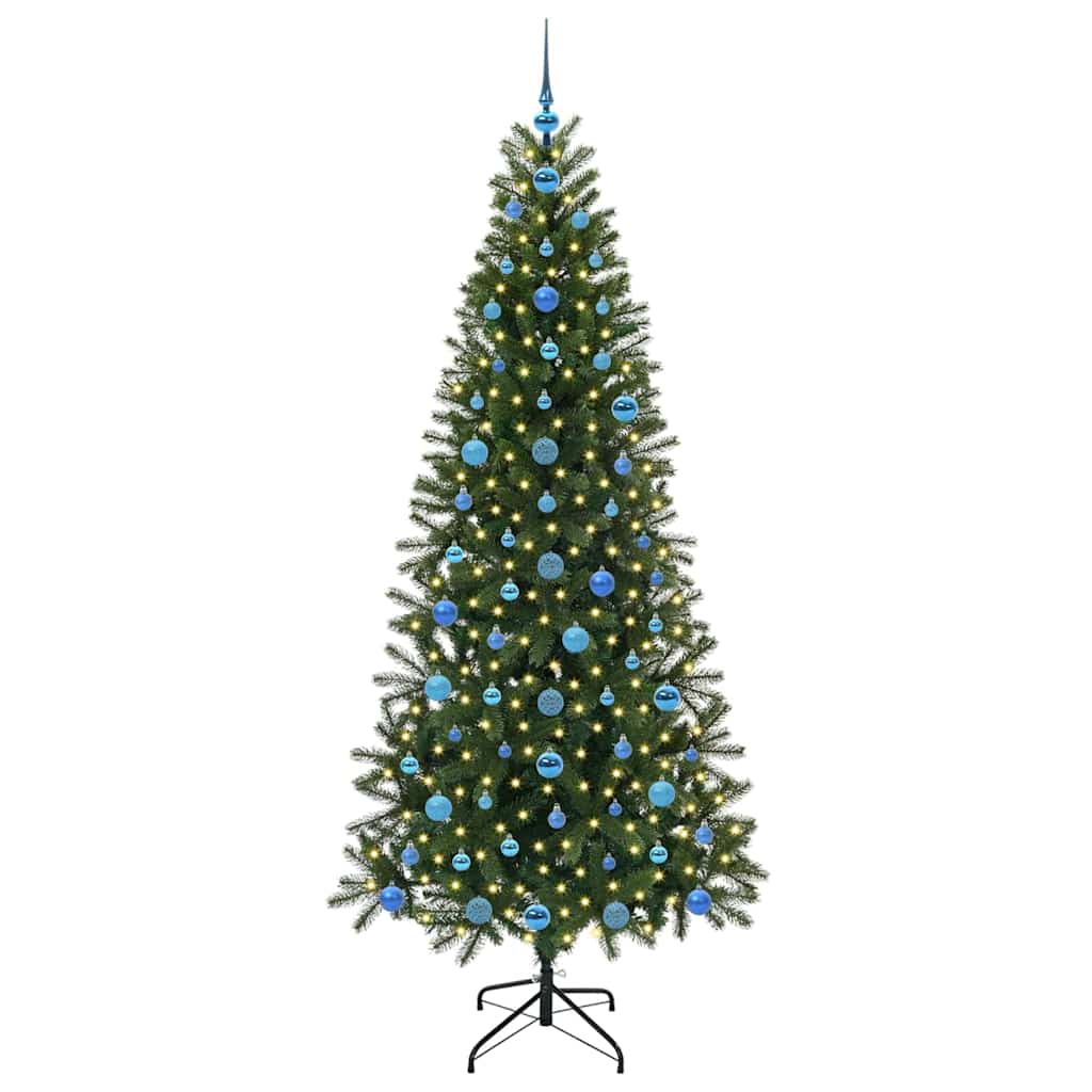 Kunstigt juletræ Grøn 210 cm PE og PVC