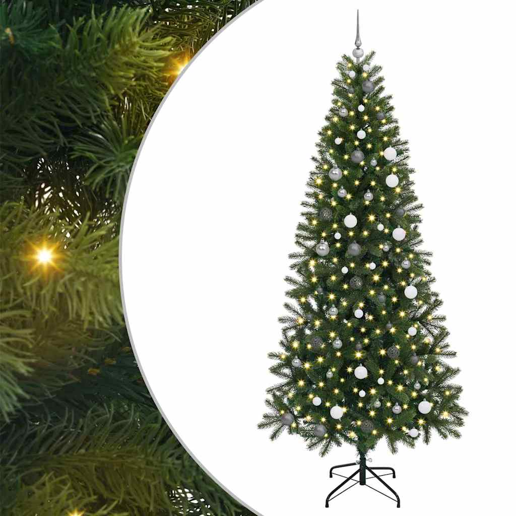 Kunstigt juletræ Grøn 240 cm PE og PVC