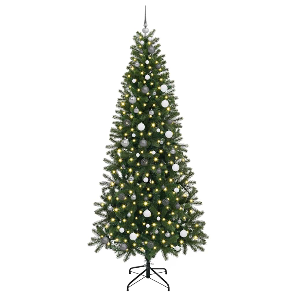 Kunstigt juletræ Grøn 240 cm PE og PVC