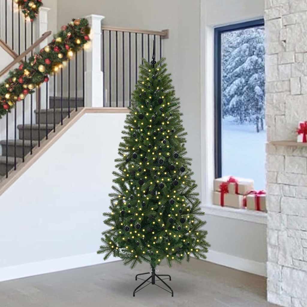Kunstigt juletræ Grøn 240 cm PE og PVC