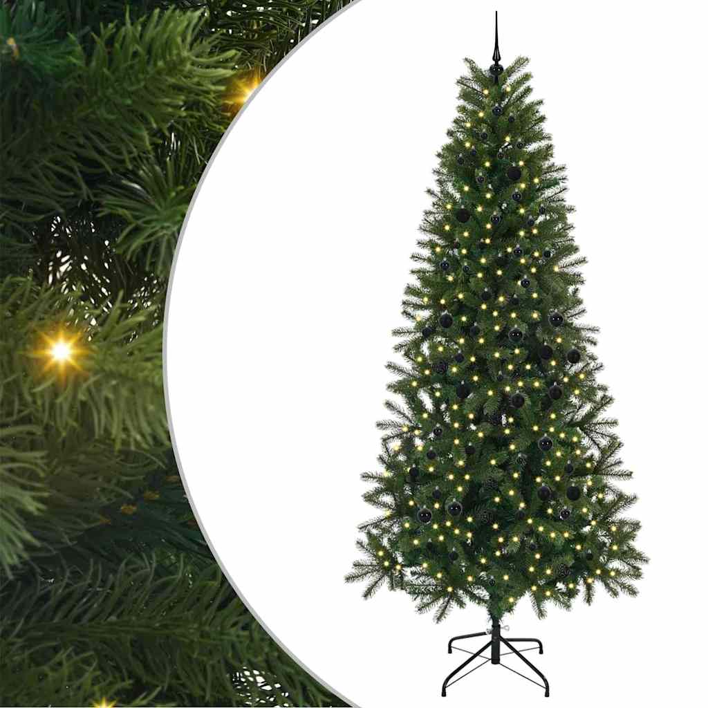 Kunstigt juletræ Grøn 240 cm PE og PVC