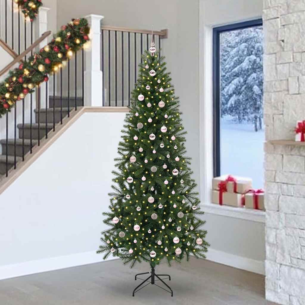 Kunstigt juletræ Grøn 240 cm PE og PVC
