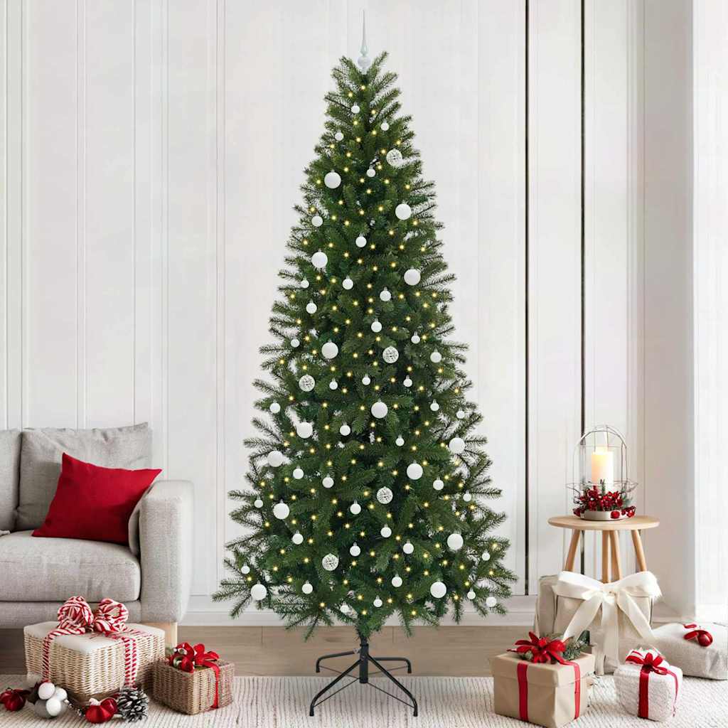 Kunstigt juletræ Grøn 240 cm PE og PVC