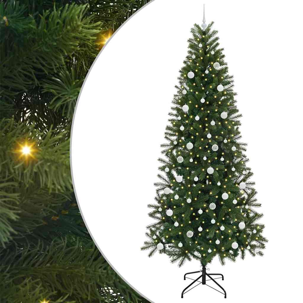 Kunstigt juletræ Grøn 240 cm PE og PVC